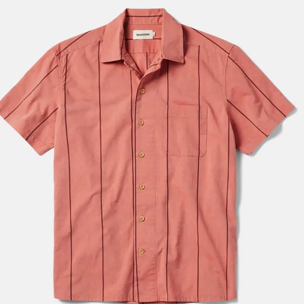 Taylor Stitch Hawthorne Camp Collar Shirt 42 Large